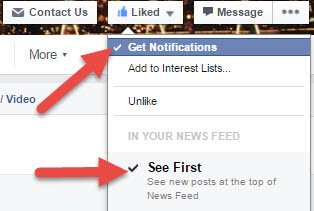 FB Notifications & See First
