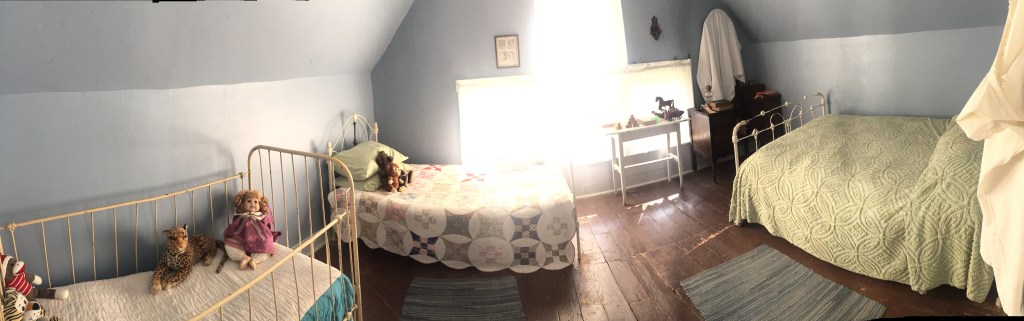 The upstairs children's room in the Villisca Axe Murder house, September 2017.